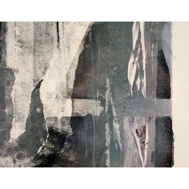 Abstract Botanical Monoprint in Ink on Paper by Roxanne Lo For Sale - Image 4 of 8