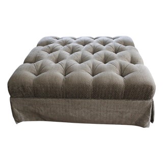 Custom Upholstered Ottoman – 42" Square For Sale
