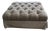 Custom Upholstered Ottoman – 42" Square For Sale