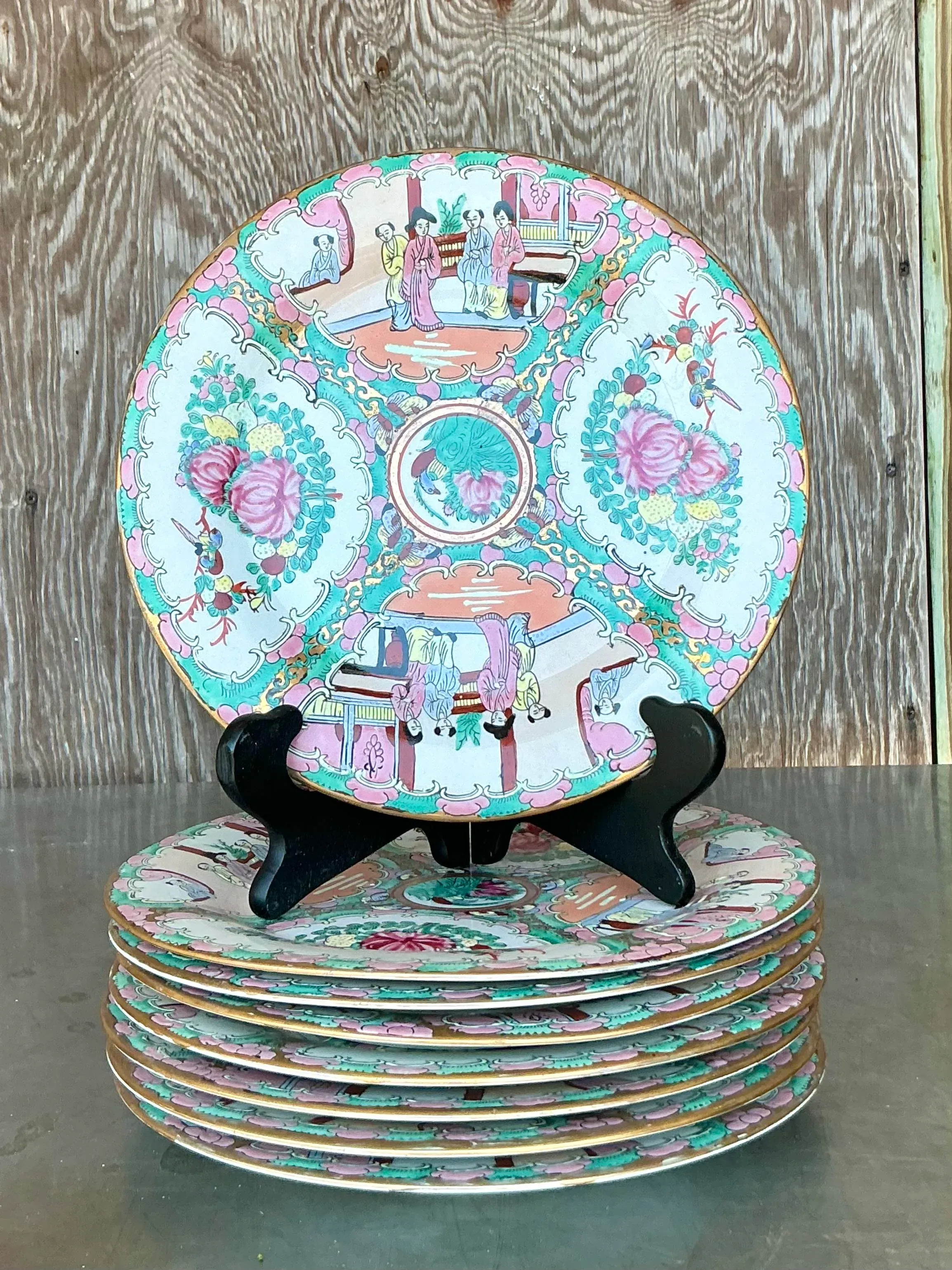 vintage-asian-rose-famile-
