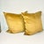 Vintage Boho Chic Contemporary Carmel Velour Striped Decorative Pillows - Set of 2. For Sale - Image 4 of 11