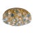 Lively Floreal Multicolor Murano Glass Gold Flushmount For Sale