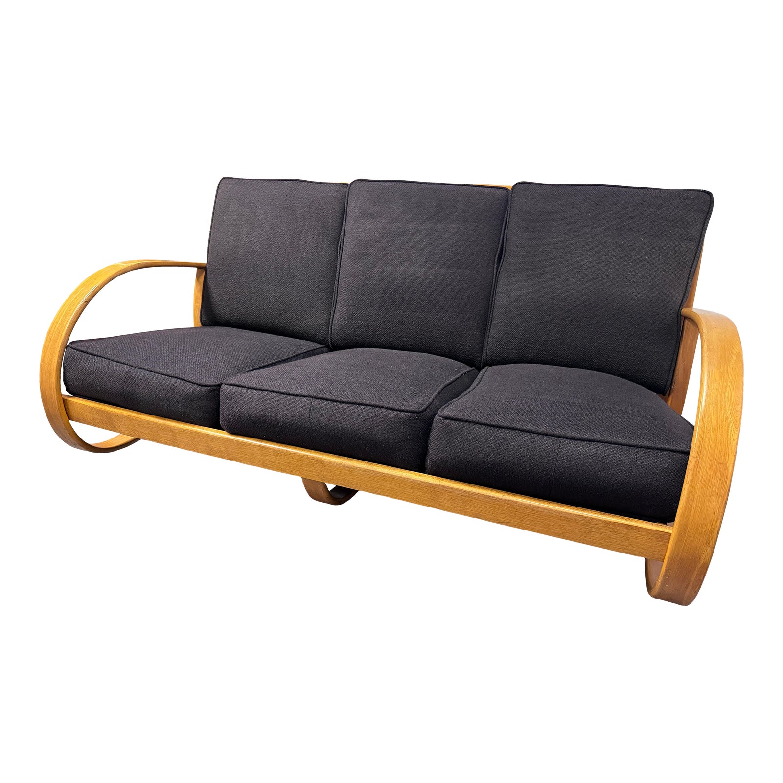 Heywood Wakefield Mid Century Bent Wood Sofa Chairish