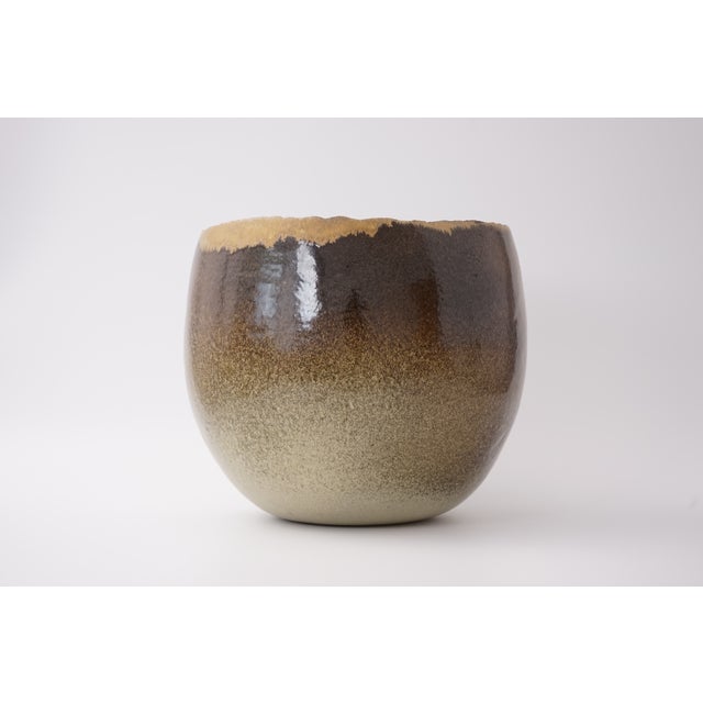Large Studio Ceramic Bowl by Sabine Jeck, 1980s For Sale - Image 4 of 13