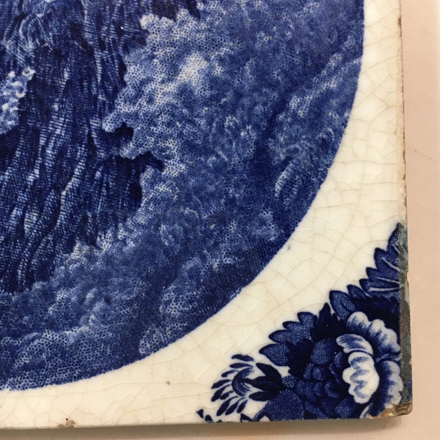 Late 19th Century Wedgwood Delft Tile: Old Man Mountain - 1899 For Sale - Image 5 of 9