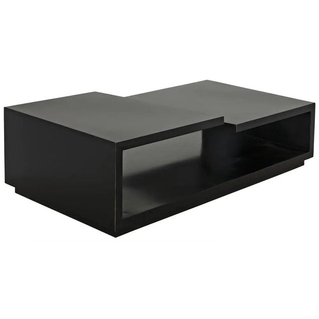 Mid-Century Modern Shift Coffee Table, Black Iron For Sale - Image 3 of 6