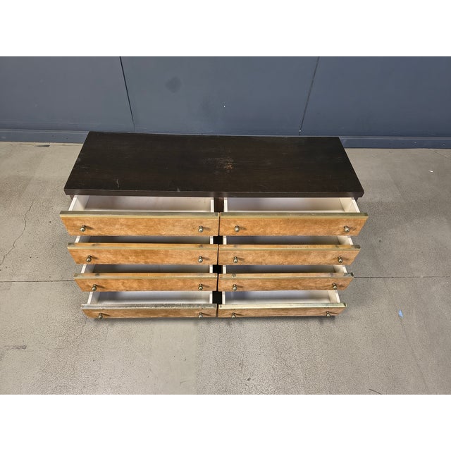 Vintage Italian Chest of Drawers in Velvet, 1970s For Sale - Image 10 of 11