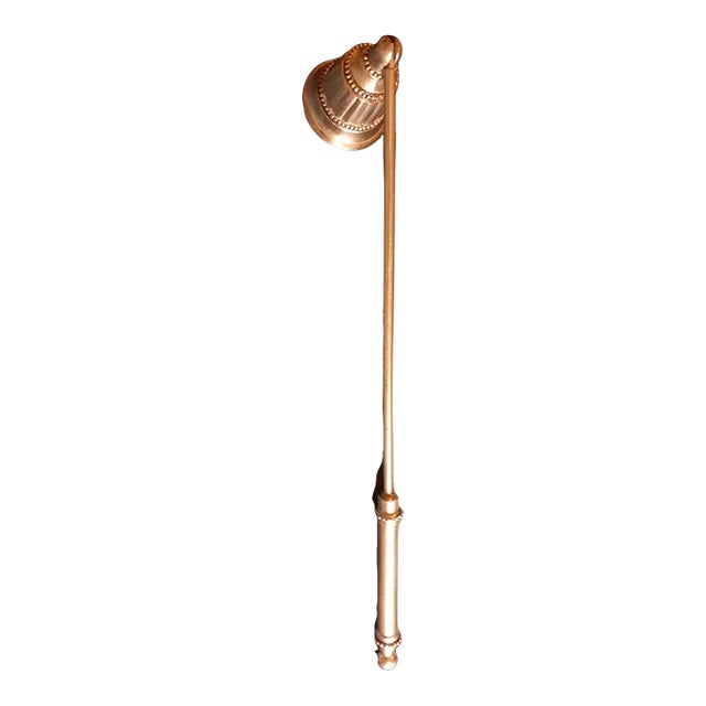 1960s Vintage Silverplated Candle Snuffer For Sale