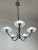Italian Five-Light Metal and Glass Chandelier, 1940s For Sale - Image 9 of 12
