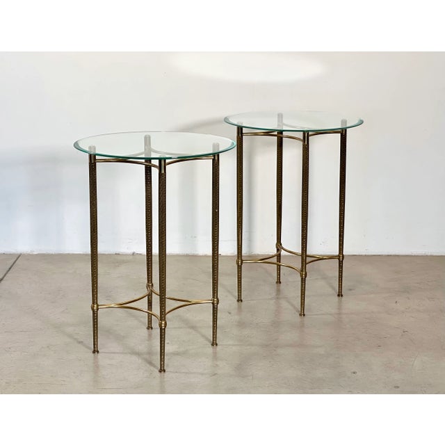 Round Brass and Glass Coffee Tables, 1960s, Set of 2 For Sale - Image 13 of 13