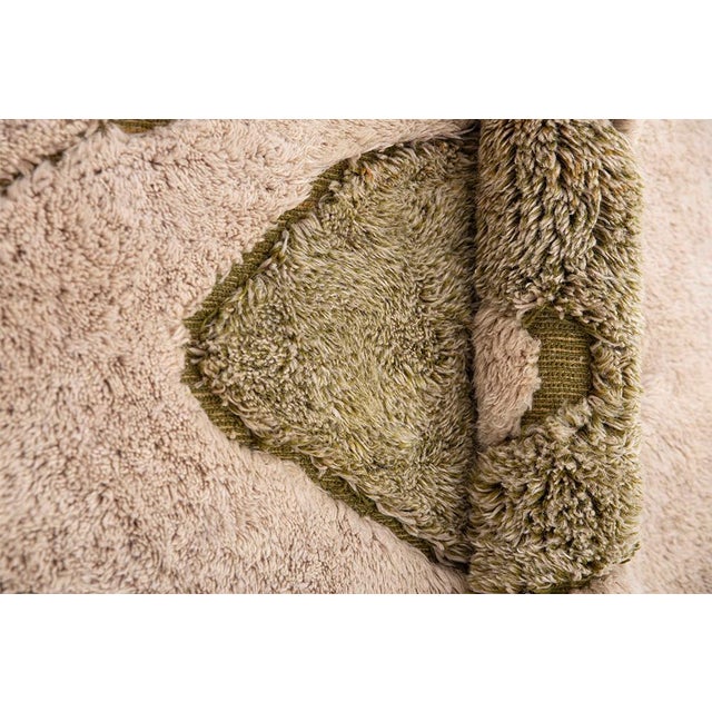 Textile Premium Hand-Knotted Moroccan Wool Rug | 10'8" X 6'7" | One of a Kind For Sale - Image 7 of 8