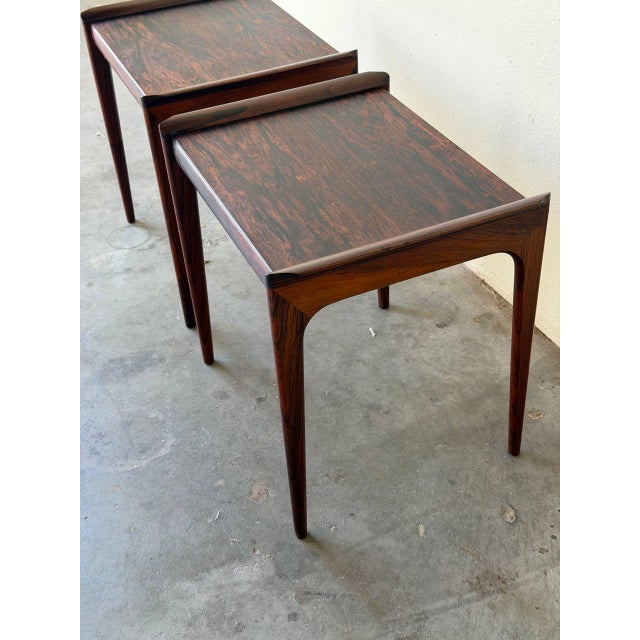 Vintage Danish Rosewood Nightstands by Heltborg Møbler – Mid Century Modern Side Tables For Sale - Image 9 of 11