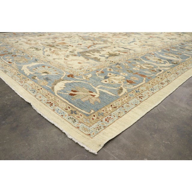 Persian Sultanabad Rug - 12'09 X 16'04 For Sale In Dallas - Image 6 of 9