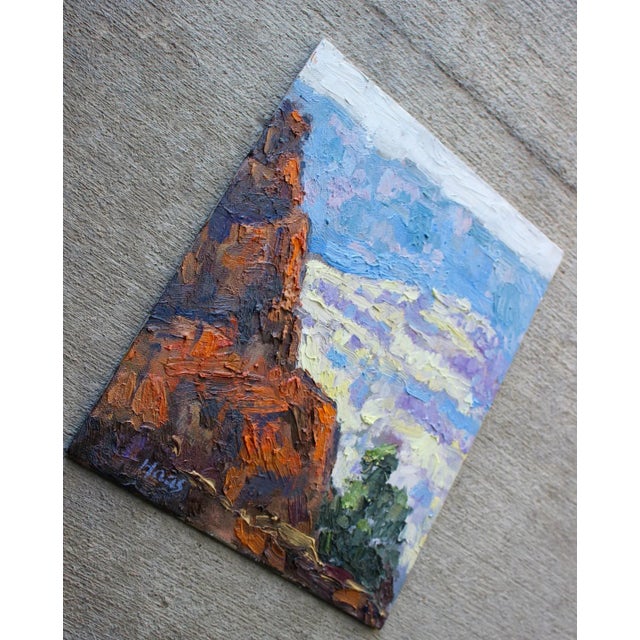 "Grand Canyon" Contemporary Impasto Landscape Oil Painting For Sale In Reno/Lake Tahoe - Image 6 of 12