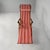 Italian modern Capri deckchair by Fratelli Reguitti, 1960s Deckchair model Capri with a red striped fabric seat. The...