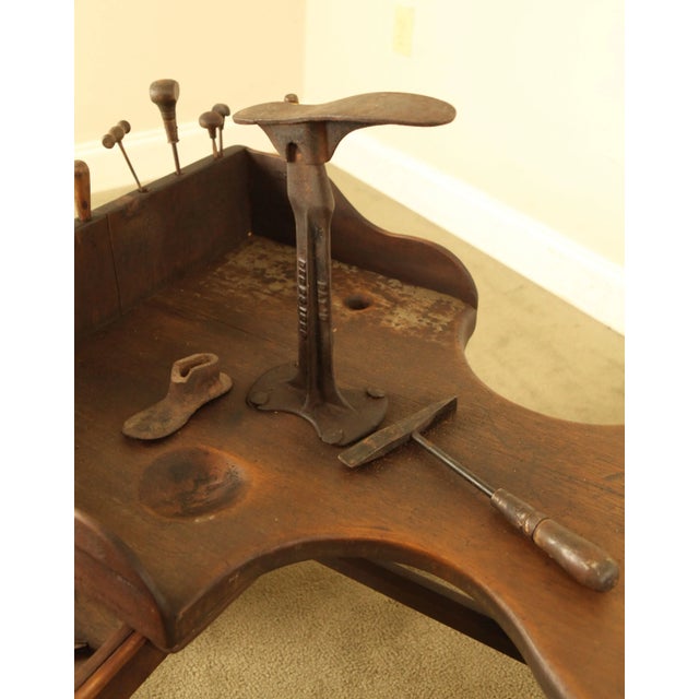Antique American Cobblers Bench With Tools Chairish