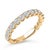 Contemporary 14K Yellow Gold 1.00 Cttw Round Diamond Prong Set Wedding Band - Size 9 For Sale - Image 3 of 6