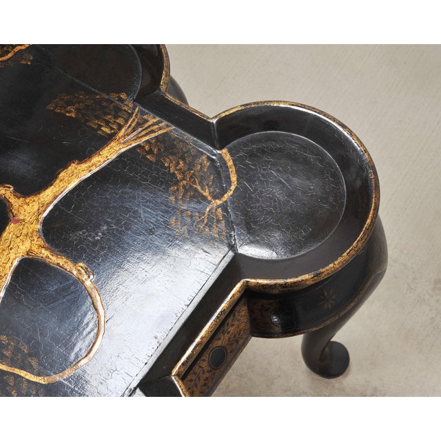 Rose Tarlow Scalloped Coffee Table Chinoiserie Lacquered For Sale - Image 13 of 18