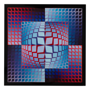 Victor Vasarely, QUASAR ZETT, Photogravure