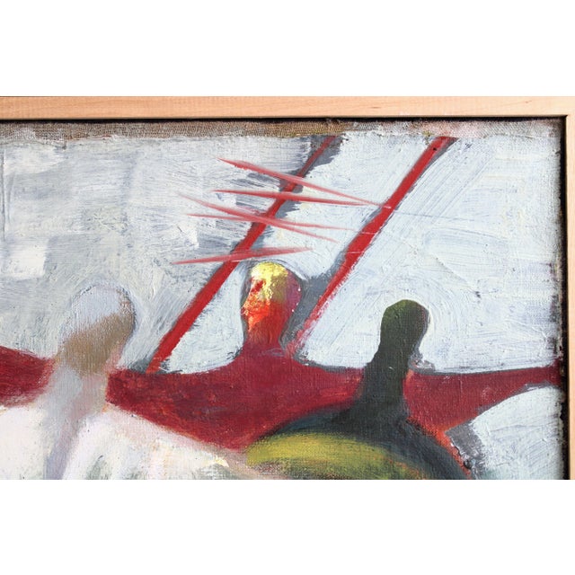 Modern Victor Karnauh, Dream, Oil on Canvas For Sale - Image 3 of 10