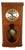 Vintage Wooden Wall Pendulum Clock with Arabic Numerals, 1960s For Sale