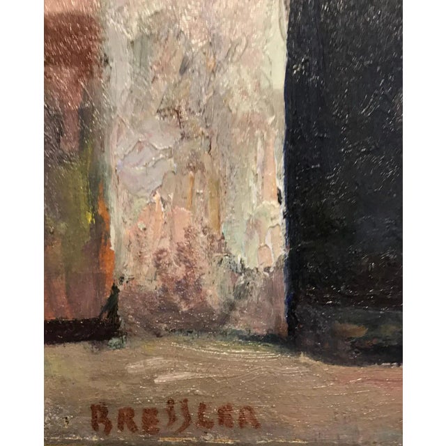 Emile Bressler, The Farm in Perspective, Oil on Canvas For Sale - Image 3 of 7