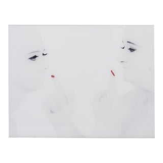 "Devotion in Red", 2002, Original Artwork by Spanish Artist Begoña Montalbán 3/3, Photograph on Aluminum, 23.5 X 29.5 Inches. For Sale