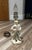 Adorable, small, vintage porcelain figural table lamp depicting an 18th-century French courtier or colonial gentleman....