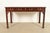 English Councill Chippendale Carved Mahogany Writing Desk or Console Table For Sale - Image 3 of 15