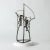 Striking sculpture by Fred Leyman with metal strands and abstract shapes creating a buoyant, somewhat enigmatic...