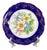 Gilt and Cobalt Blue Porcelain Plate from Limoges Rehausse Main, France, 1920s For Sale