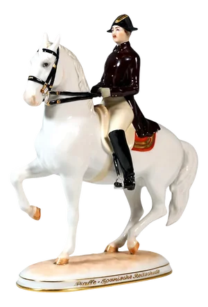 Piaffe with Rider Figurine from Augarten, 1960s