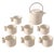 Vintage Italian Ceramic Tea Set by Ambrogio Pozzi for Franco Pozzi, 1970s, Set of 8 For Sale - Image 9 of 9