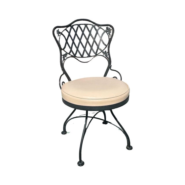 1970s 1972 Woodward Wrought Iron Patio Set For Sale - Image 5 of 10