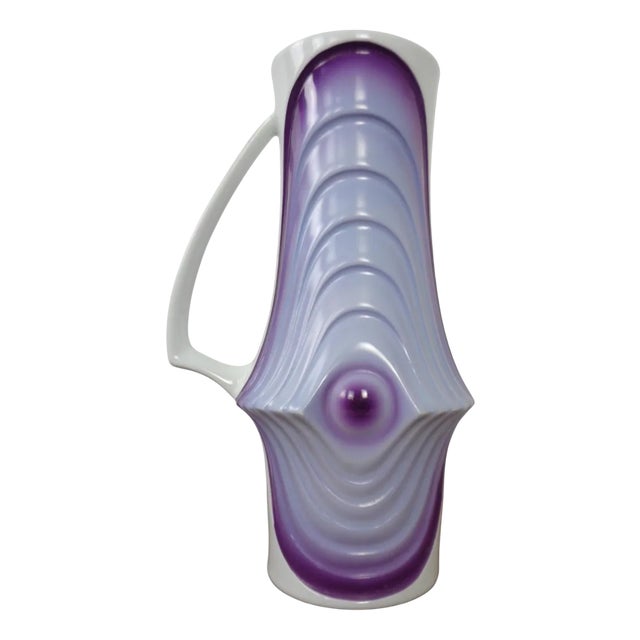 Mid-Century Pop Art Purple Vase from Royal KPM, Germany, 1960s For Sale