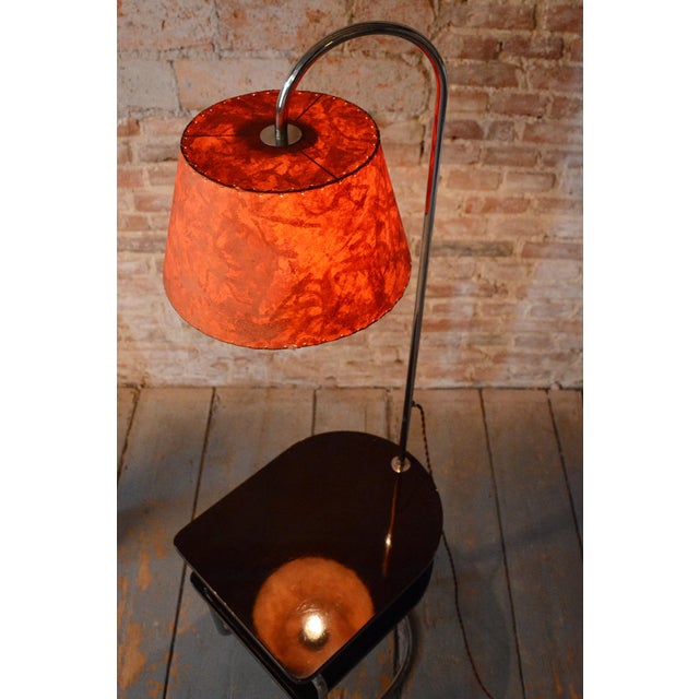 Bauhaus Floor Lamp in Chrome and Oak from Thonet, Czech, 1930s For Sale - Image 14 of 16