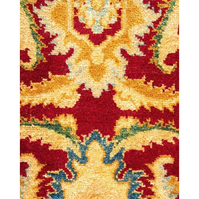 Traditional Mogul, One-of-a-Kind Hand-Knotted Area Rug in Red, 8' 1" x 10' 2" For Sale - Image 3 of 8