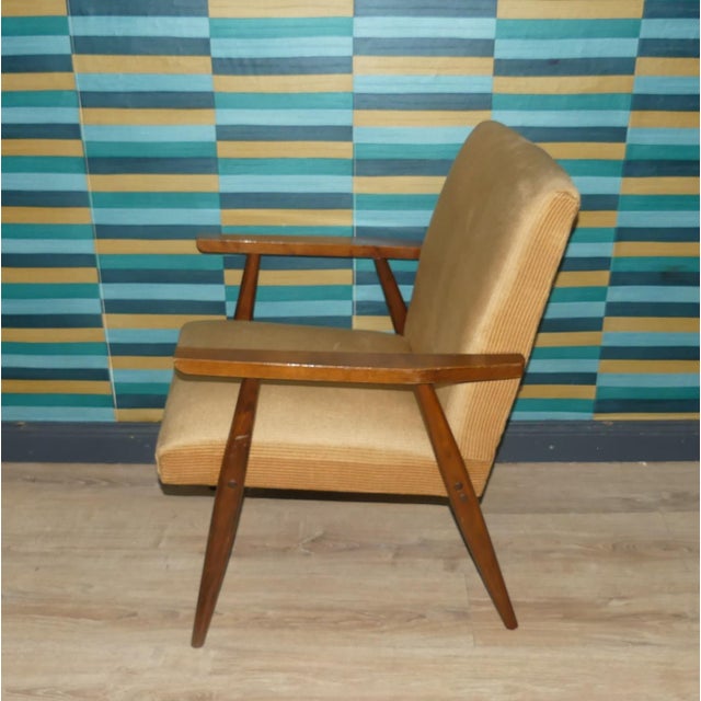 Wood Mid-Century Modern Armchair, 1960s For Sale - Image 7 of 7