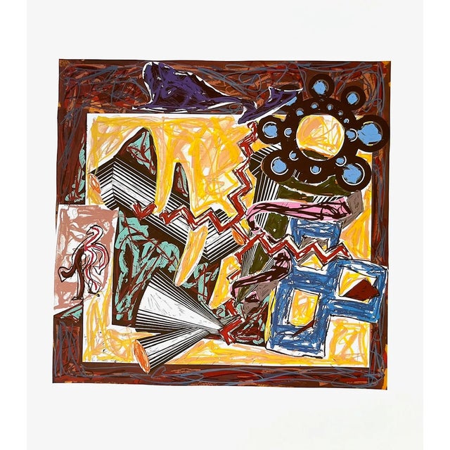 Abstract 1985 Frank Stella 5 Then Came a Fire and Burnt the Stick For Sale - Image 3 of 3