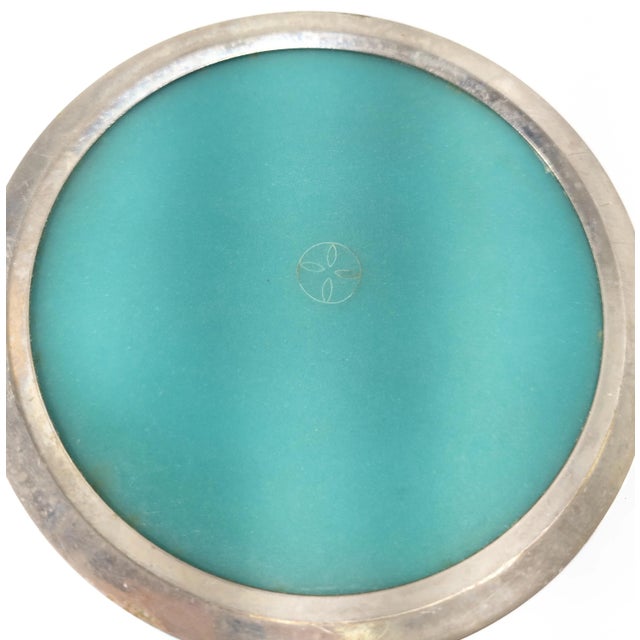 Early 20th Century Japanese Turquoise Green Wireless Cloisonne Vase by Ando Jubei For Sale - Image 11 of 12