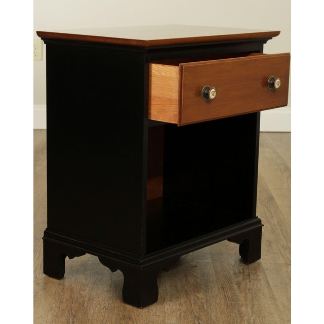 Hitchcock New Britain Black Harvest Finish One Drawer Nightstand Chairish