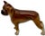 Hubley Manufacturing Company Very Rare & Hard 2 Find Vintage 1930s Hubley Mfg. Co. Cast Iron Standing Boxer Dog Doorstop in Excellent Condition For Sale - Image 4 of 18