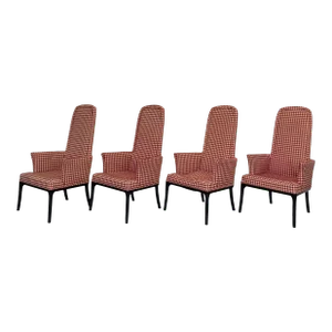 Erwin Lambeth for Tomlinson High Back Dining Chairs - Set of 4