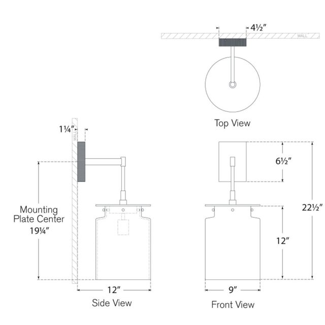 2020s Ray Booth for Visual Comfort Signature Elias 23" Sconce in Antique-Burnished Brass with Clear Glass For Sale - Image 5 of 7