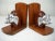 Wood Wood and Metal Elephant Bookends, Pair For Sale - Image 7 of 7
