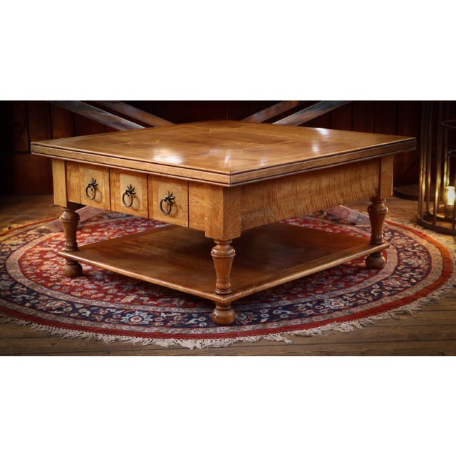 Flagstone Coffee Table with Drawers from Barker & Stonehouse, 2010s For Sale - Image 9 of 10