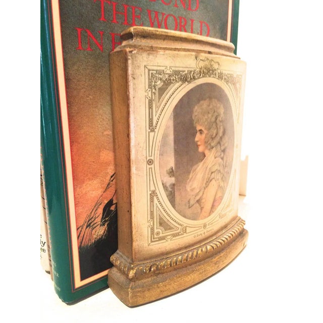 Traditional Pair of Borghese Bookends With Male and Female Figures For Sale - Image 3 of 5