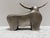 2010s Sculptural Metal Bull Decor Accent For Sale - Image 5 of 6