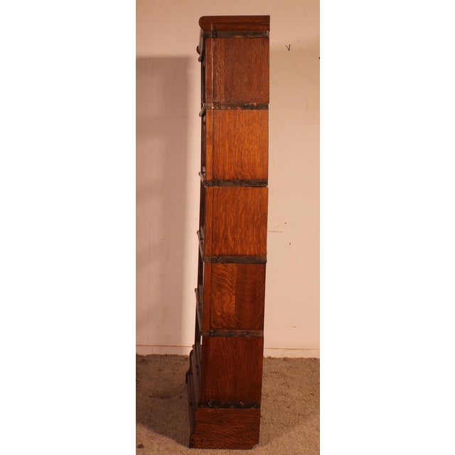 Oak Bookcase with Drawer by Globe Wernicke For Sale - Image 6 of 11