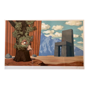 (after) René Magritte, Surrealist Dream Lithograph Belgian Master Magritte Pencil Signed by Mourlot, 1968